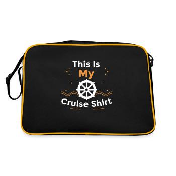 This Is My Cruise Shirt - Cruise Ship - Retro Bag - black/gold - Back