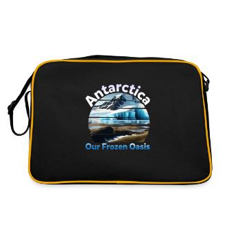 L’Antarctique, notre gelée - Sac Retro - noir/or - Dos