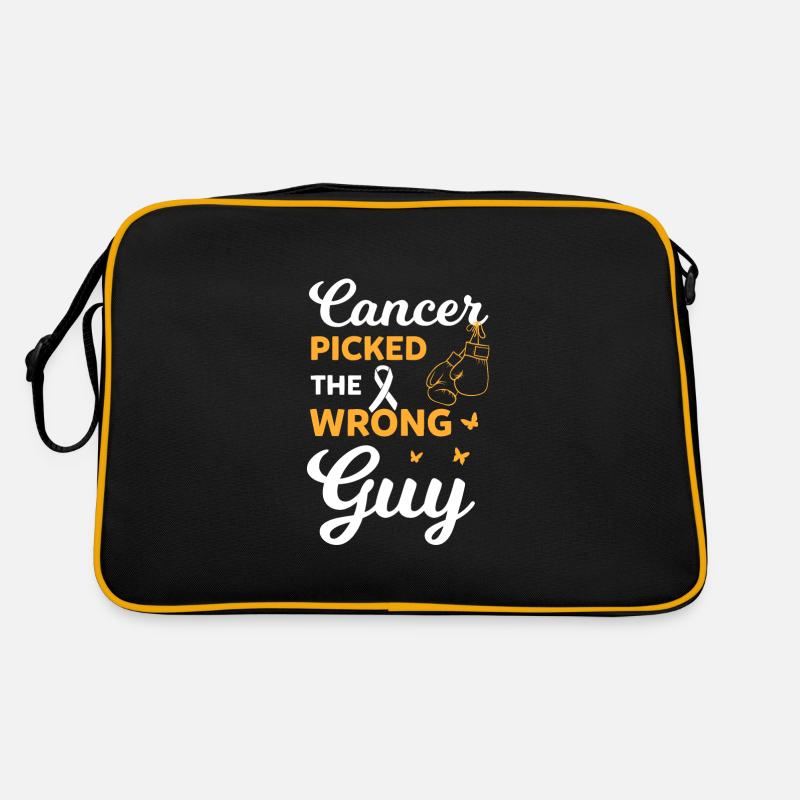 Wrong Boy Elected: Cancer Awareness - Retro Bag - black/gold