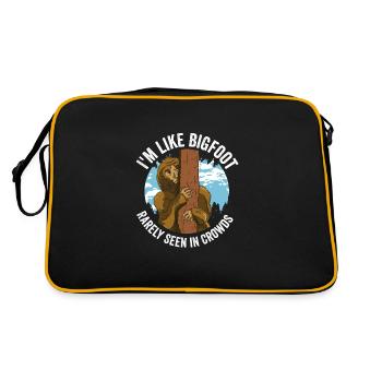 Bigfoot in Crowds: Rarely Seen - Retro Bag - black/gold - Back