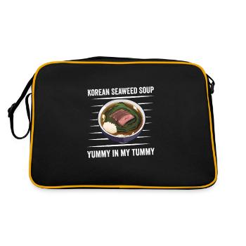 Soupe d’algues Love : Ventre délicieux - Sac Retro - noir/or - Dos