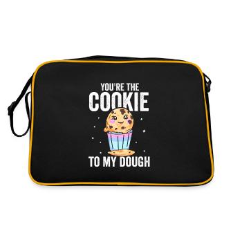 You're the cookie to my dough – cookie dough - Retro Bag - black/gold - Back