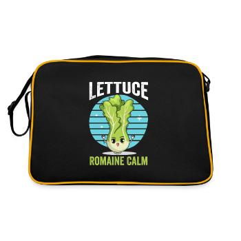 Végétalien Restons calmes Légumes végétariens - Sac Retro - noir/or - Dos