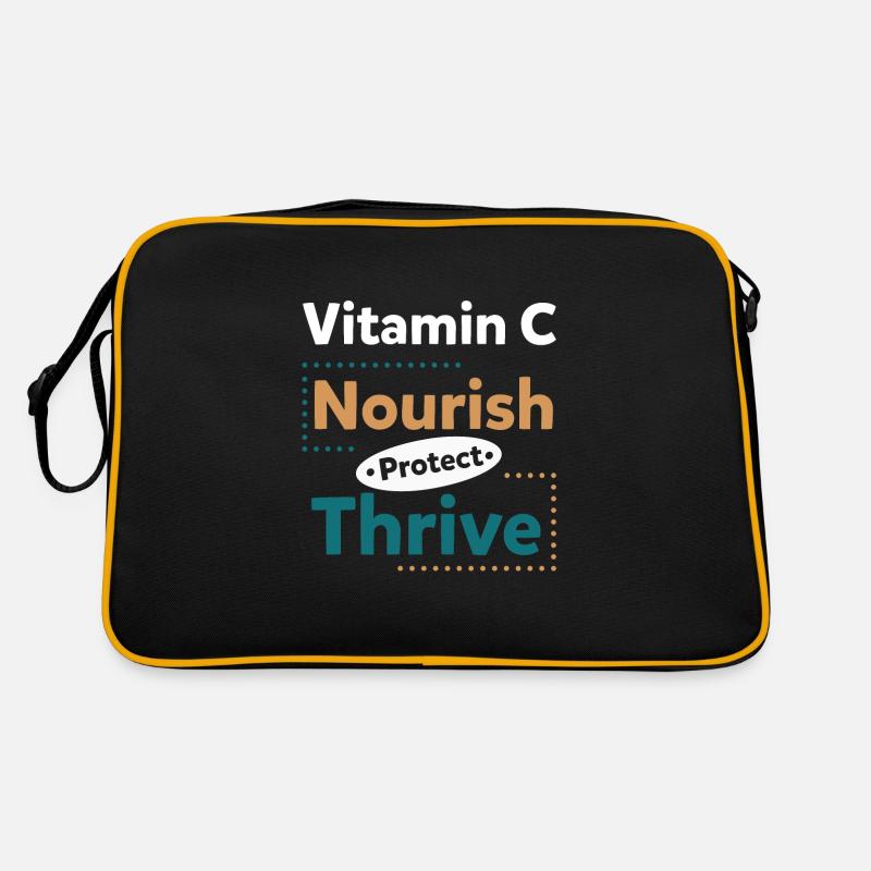 Vitamin C Nourish Protect Thrive Retro Tasche