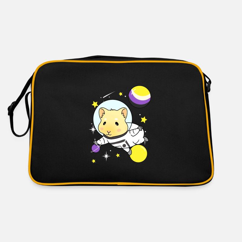 Nonbinary guinea pig Nonbinary Pride Retro Bag