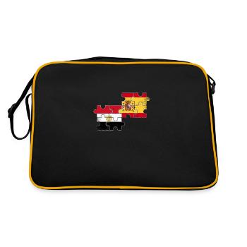 Egypte Espagne Drapeau Espagnols Egyptiens - Sac Retro - noir/or - Dos