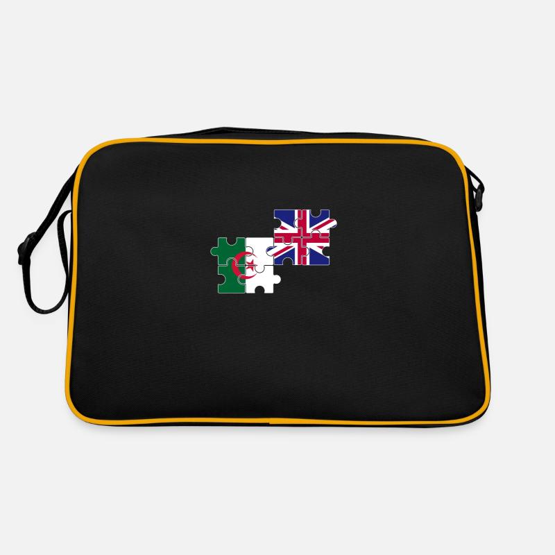 Algerien Britische Flagge Britisch Algerisch Retro Tasche