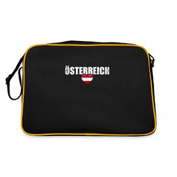 Austria Austrian flag Austrian - Retro Bag - black/gold - Back