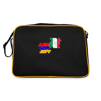 Armenia Italy Flag Armenia - Retro Bag - black/gold - Back