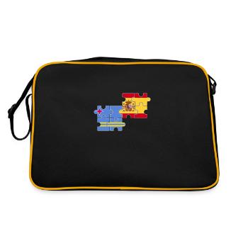Aruba Espagne Drapeau Espagnol Aruban - Sac Retro - noir/or - Dos
