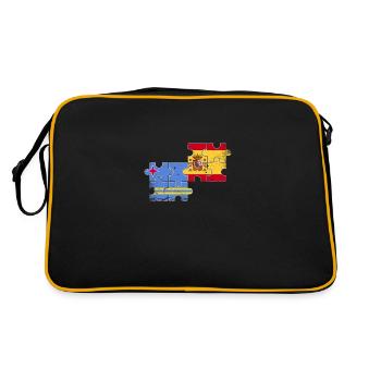 Aruba Espagne Vintage Flag Espagnol Aruba - Sac Retro - noir/or - Dos