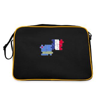 Aruba France Drapeau Aruban - Sac Retro - noir/or - Dos
