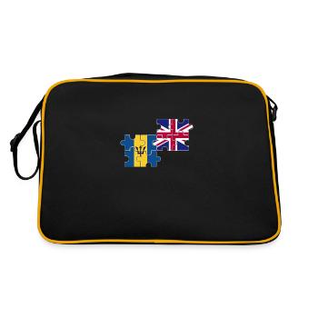 Barbade Drapeau du Royaume-Uni Barbade britannique - Sac Retro - noir/or - Dos