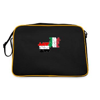 Yémen Italie Drapeau d’époque Italien Yéménite - Sac Retro - noir/or - Dos