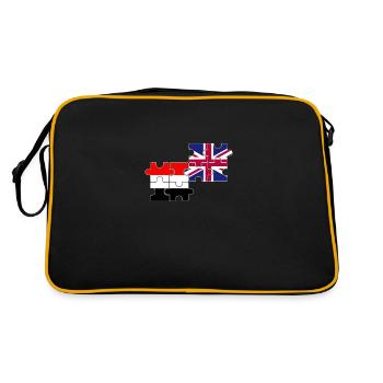 Yémen Drapeau britannique Yéménite britannique - Sac Retro - noir/or - Dos
