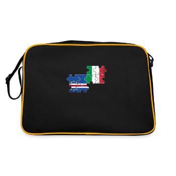 Cape Verde Italy Vintage Flag Cape Verde - Retro Bag - black/gold - Back