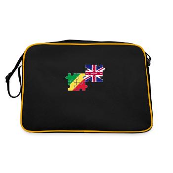 Congo Royaume-Uni Drapeau Congolais britanniques - Sac Retro - noir/or - Dos