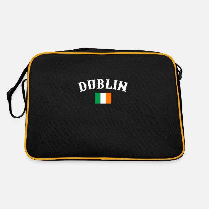 Dublin, Ireland, Flag, Irish Irish Retro Bag
