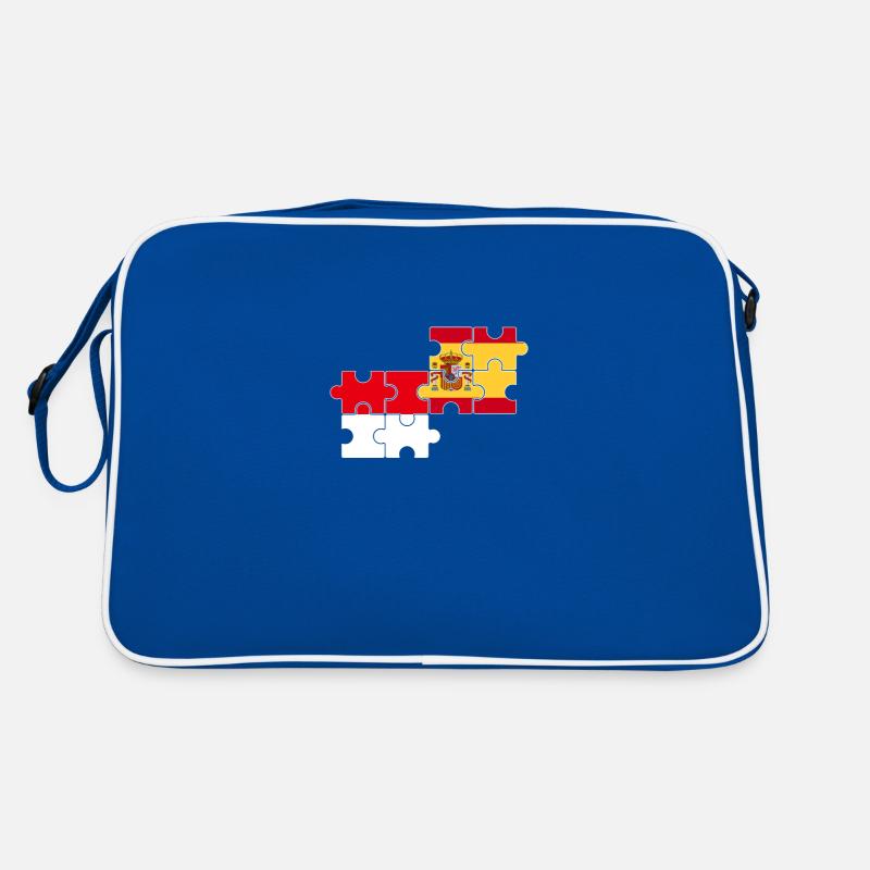 Indonesia Spain Flag Spanish Indonesian Retro Bag