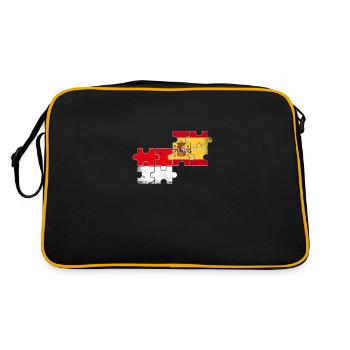 Indonésie Espagne Vintage Flag Indonésien - Sac Retro - noir/or - Dos