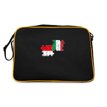 Indonésie Italie Vintage Flag Indonésien - Sac Retro - noir/or - Dos