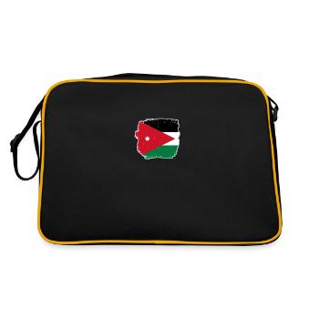 Jordanie Vintage Jordanie Drapeau Jordanien - Sac Retro - noir/or - Dos