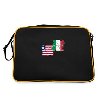 Liberia Italie Vintage Flag Liberian - Sac Retro - noir/or - Dos