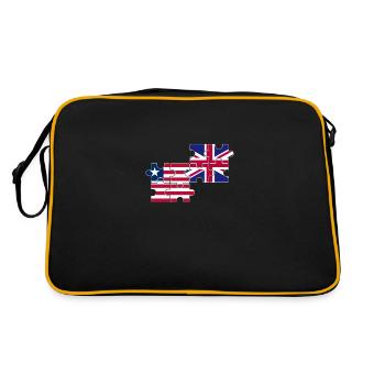Liberia Drapeau britannique Libériens britanniques - Sac Retro - noir/or - Dos