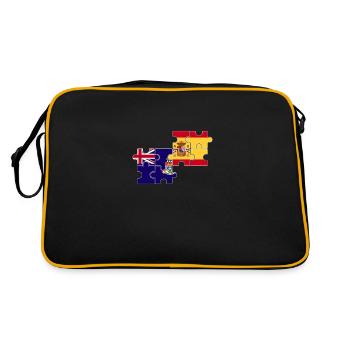 Îles Caïmans Espagne Drapeau espagnol - Sac Retro - noir/or - Dos