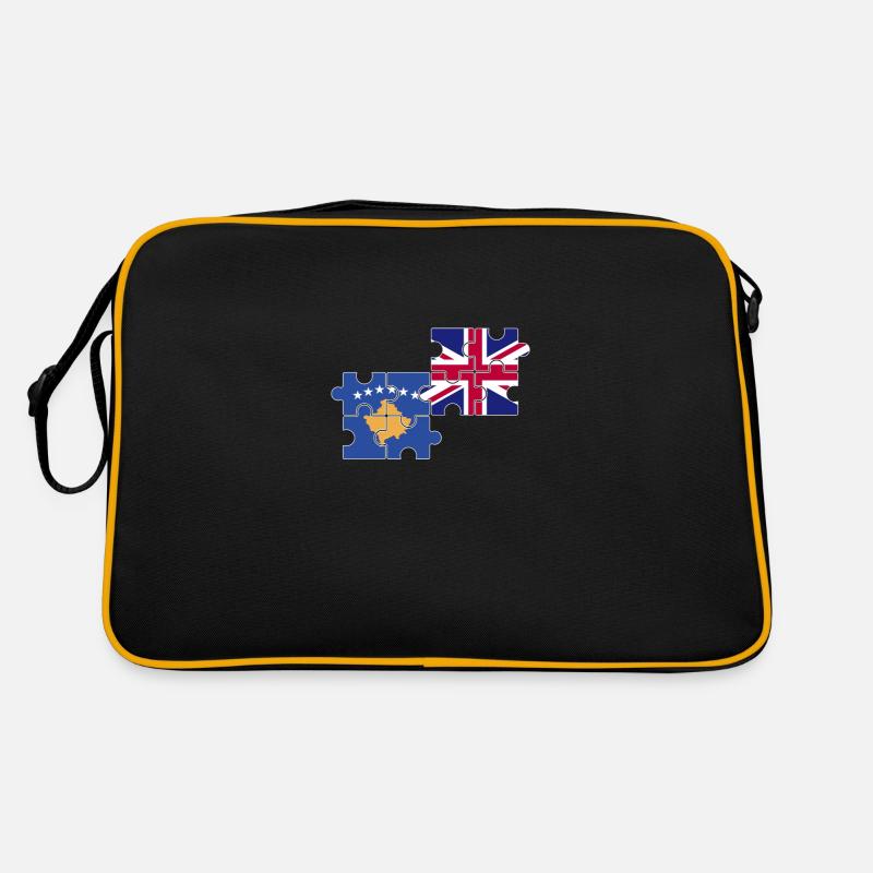 Kosovo Drapeau du Royaume-Uni Kosovar britannique Sac Retro