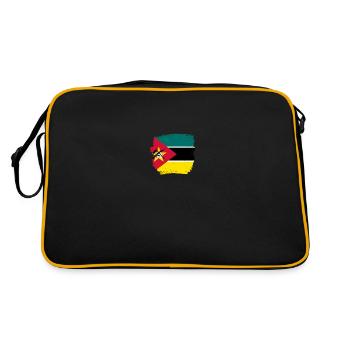 Mozambique Vintage Flag Mozambicain - Sac Retro - noir/or - Dos