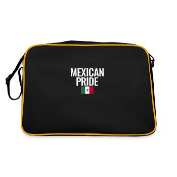 Fierté mexicaine Mexique Drapeau mexicain Mexicains - Sac Retro - noir/or - Dos