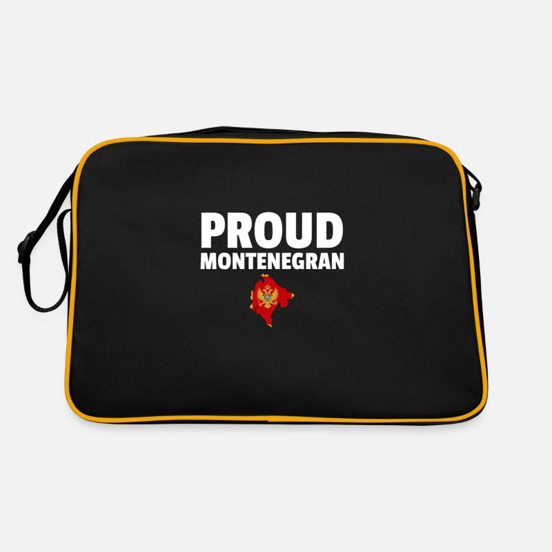 Fier Monténégro Carte Drapeau du Monténégro Sac Retro
