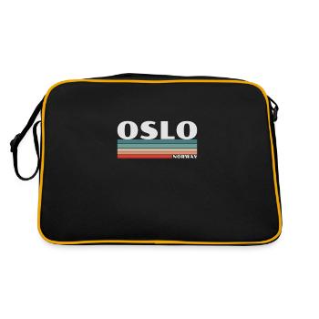 Oslo Norway Retro Norway Norwegian Norwegian - Retro Bag - black/gold - Back