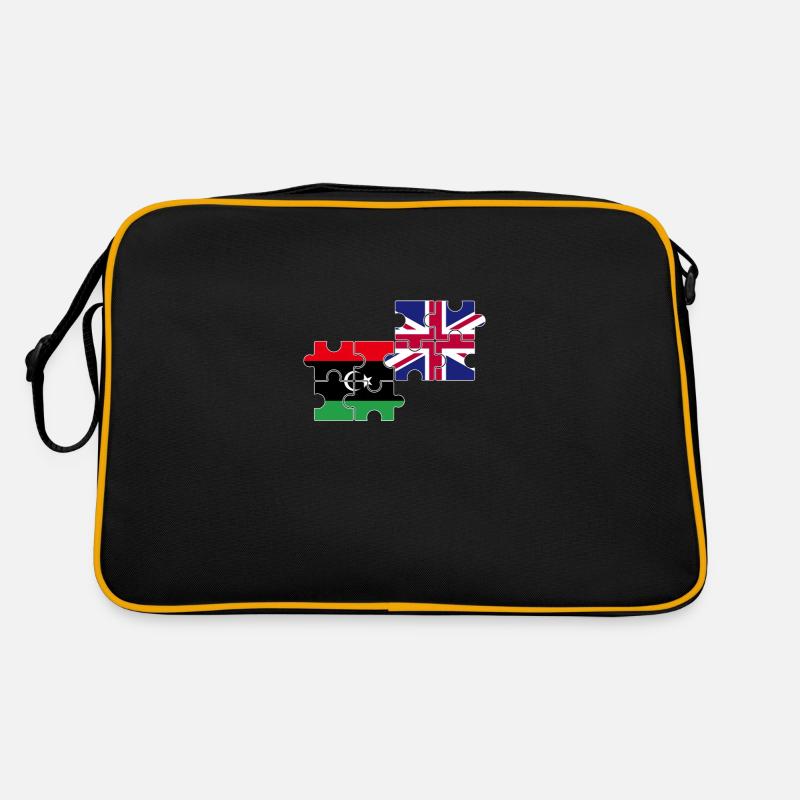 Libya UK Flag British Libyan Retro Bag