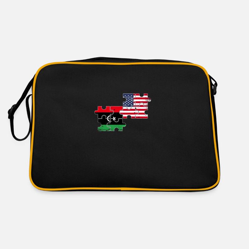 Libye USA Vintage drapeau américain libyen Sac Retro