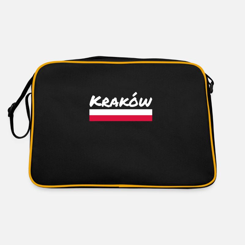 Krakow Polen Polnische Flagge Pole Retro Tasche