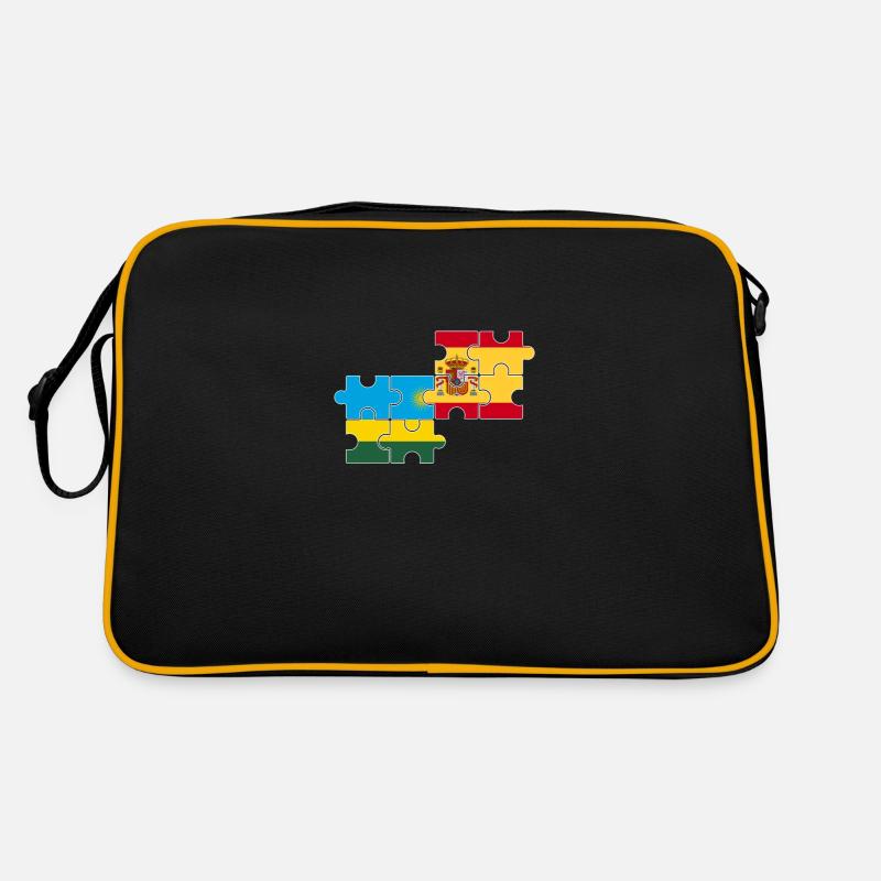 Rwanda Espagne Drapeau Espagnol Rwandais Sac Retro