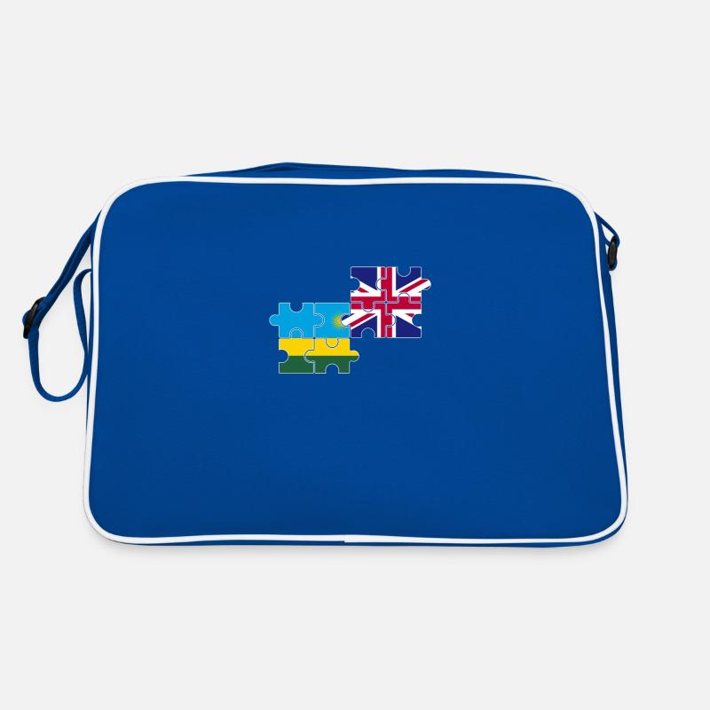 Rwanda Royaume-Uni Drapeau britannique Rwandais Sac Retro
