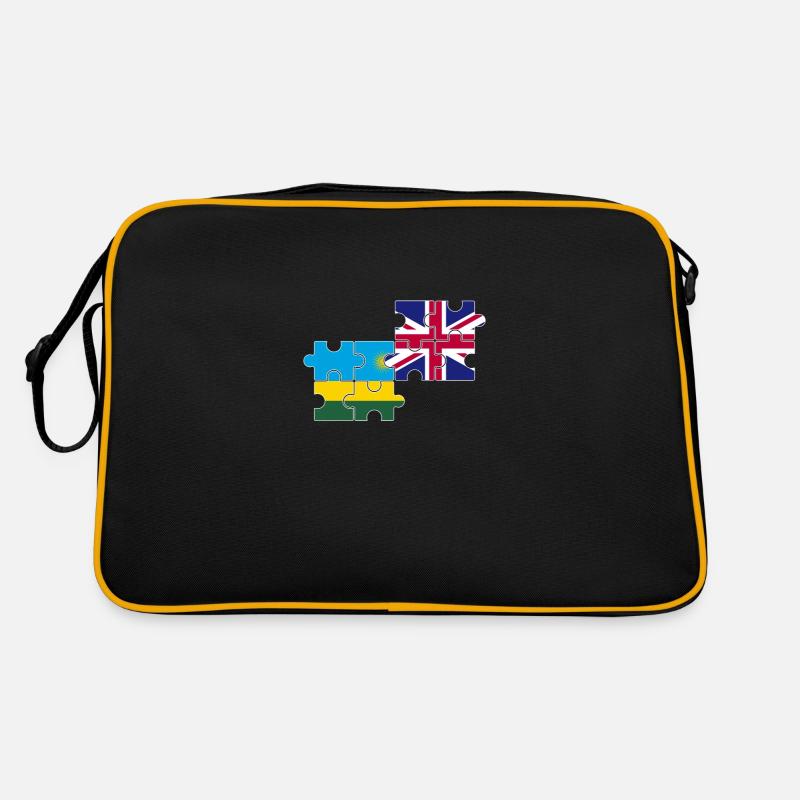 Rwanda UK Flag British Rwandan Retro Bag