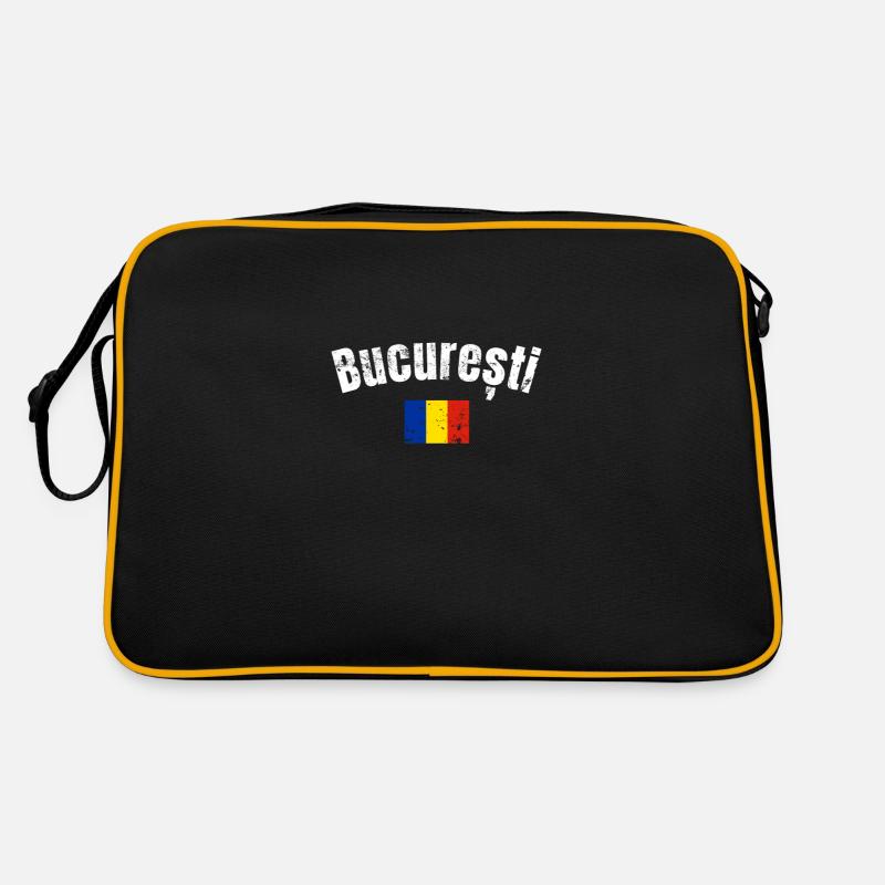 Bucuresti Vintage Roumain Roumain Drapeau Roumain Sac Retro