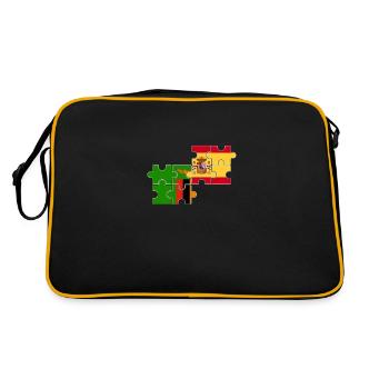 Zambie Espagne Drapeau Espagnol Zambie - Sac Retro - noir/or - Dos