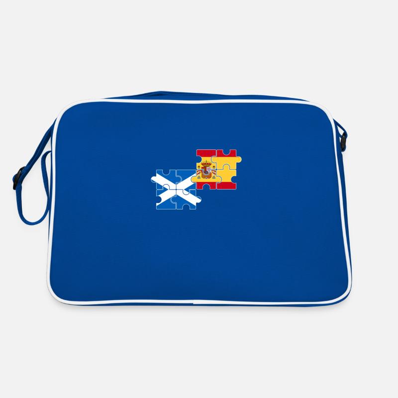 Ecosse, Espagne, drapeau, Espagnol, Ecossais Sac Retro
