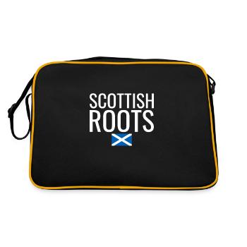 Scottish Roots Scotland Scottish Flag - Retro Bag - black/gold - Back