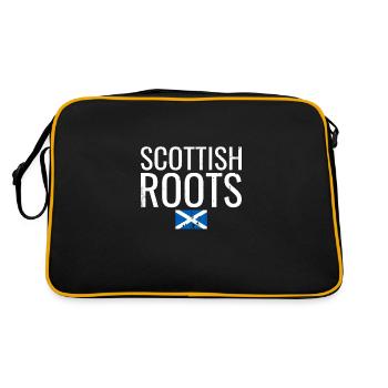 Scottish Roots Vintage Scottish Flag Scots - Retro Bag - black/gold - Back
