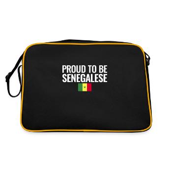 Fier d’être drapeau sénégalais du Sénégal - Sac Retro - noir/or - Dos