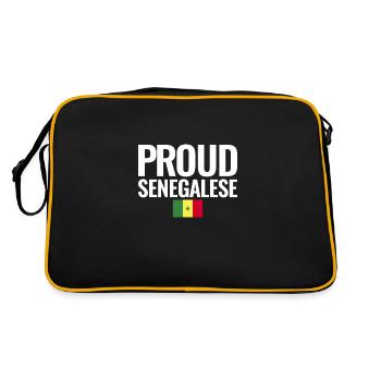 Fier drapeau sénégalais du Sénégal - Sac Retro - noir/or - Dos