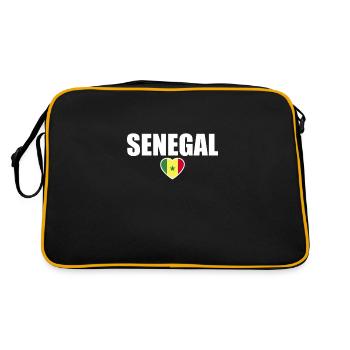 Sénégal Drapeau Sénégal Sénégal - Sac Retro - noir/or - Dos