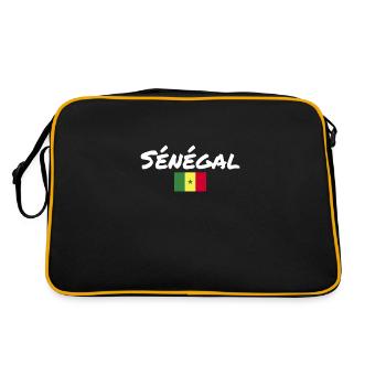 Sénégal Sénégal Drapeau du Sénégal - Sac Retro - noir/or - Dos