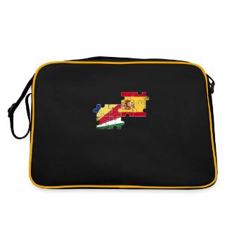 Seychelles Espagne Vintage drapeau Seychelles - Sac Retro - noir/or - Dos